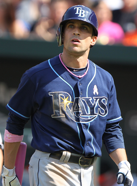 in 2011 Sam Fuld had 17 runs, 10 stolen bases, and hit .289 in April  - photo by: Keith Allison - 